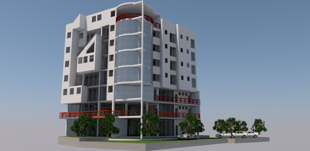 Adama Hotel Building (G+7) view 3