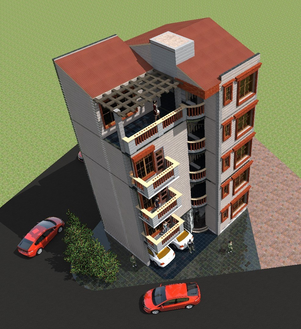 G+4 Residential view 2