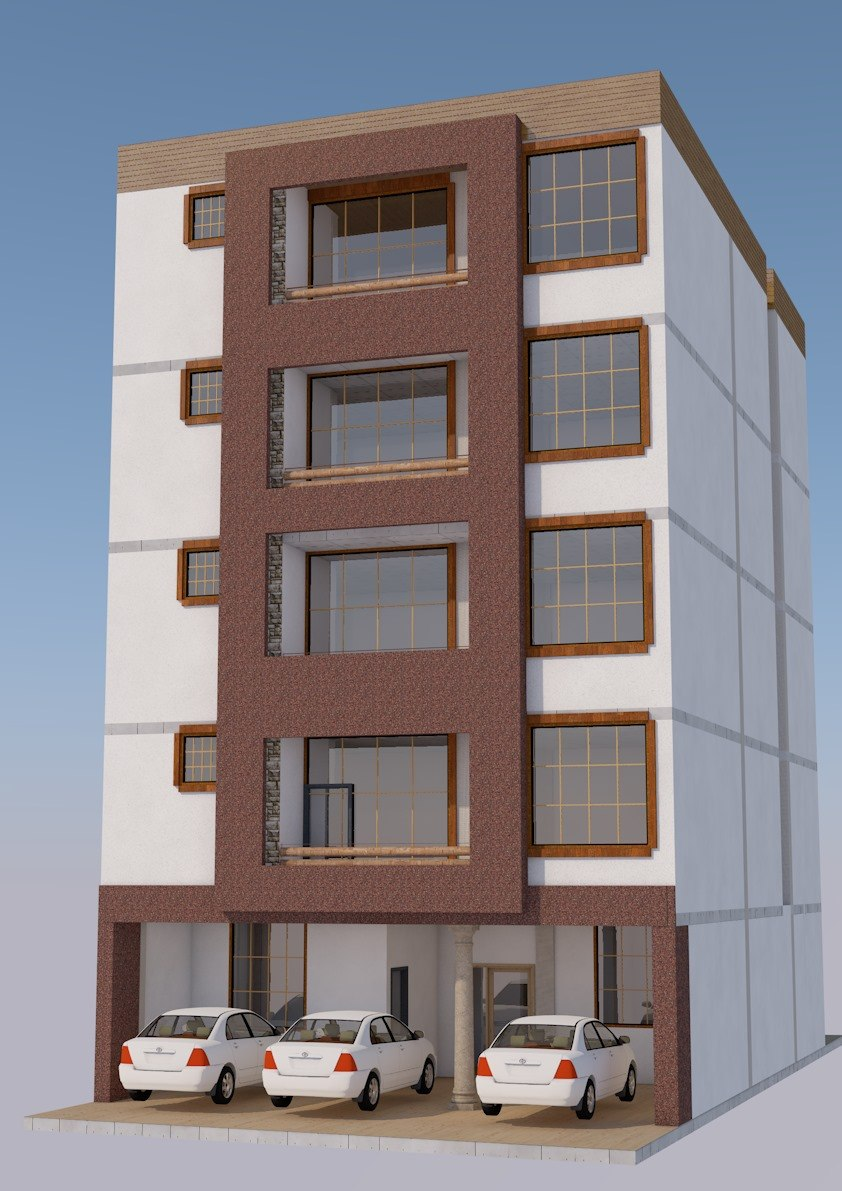 G+4 Low Cost House - Kera