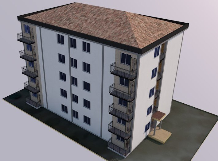 G+4 Low Cost House - Bole